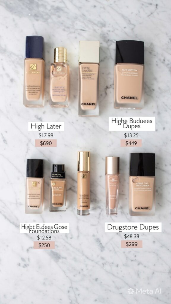 Drugstore Foundation Dupes
