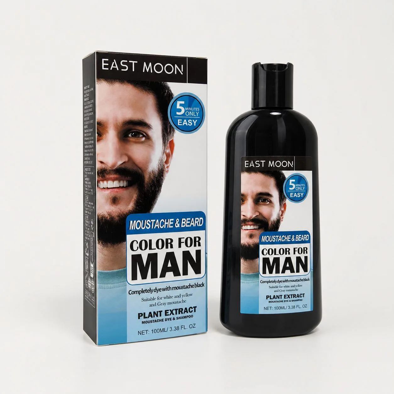 EAST MOON Beard Hair Color Shampoo, 100 ml - view 12