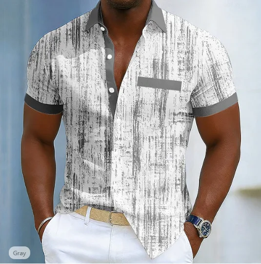 Men's Digital-printed Short-sleeve Polo Shirt - view 12