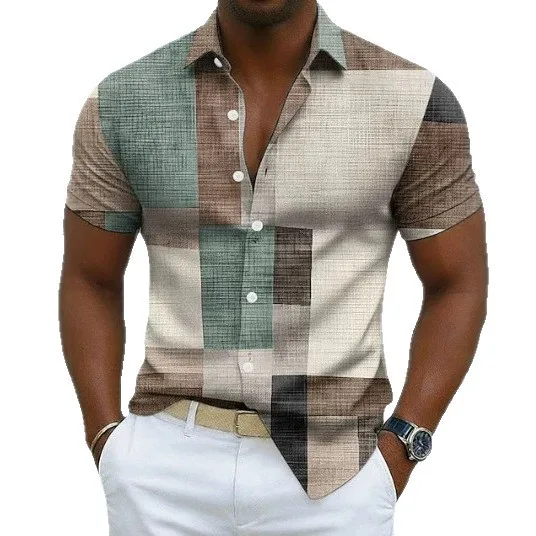 Men's Digital-printed Short-sleeve Polo Shirt - view 4