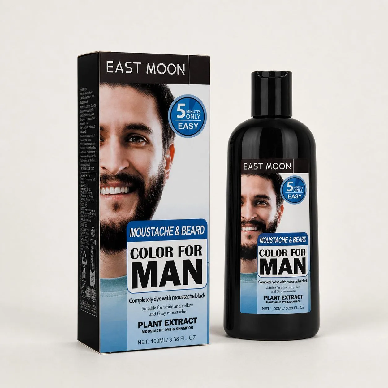 EAST MOON Beard Hair Color Shampoo, 100 ml - view 2