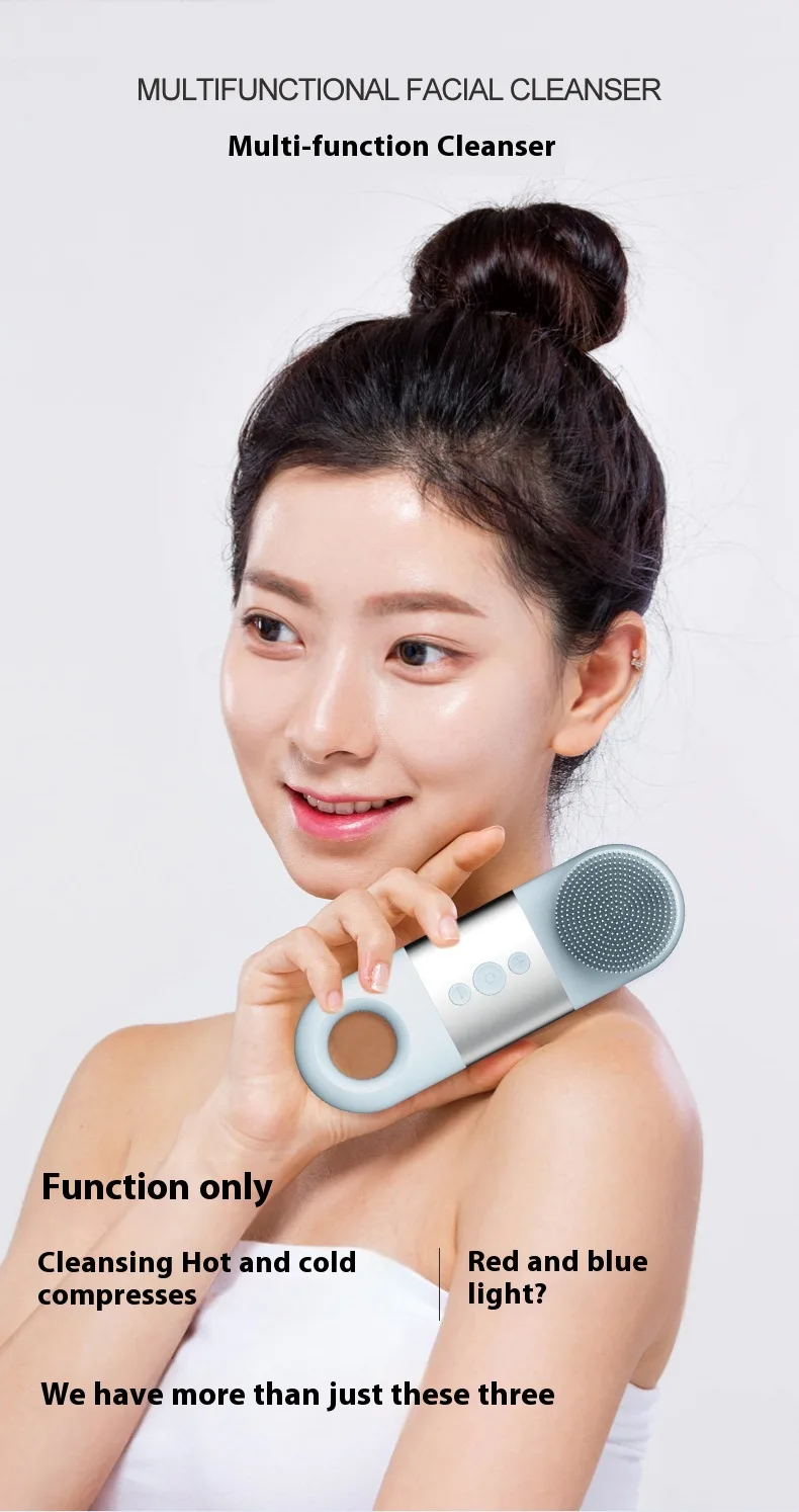 Silicone Ultrasonic Household Portable Charging Facial Cleaner Pore - view 19