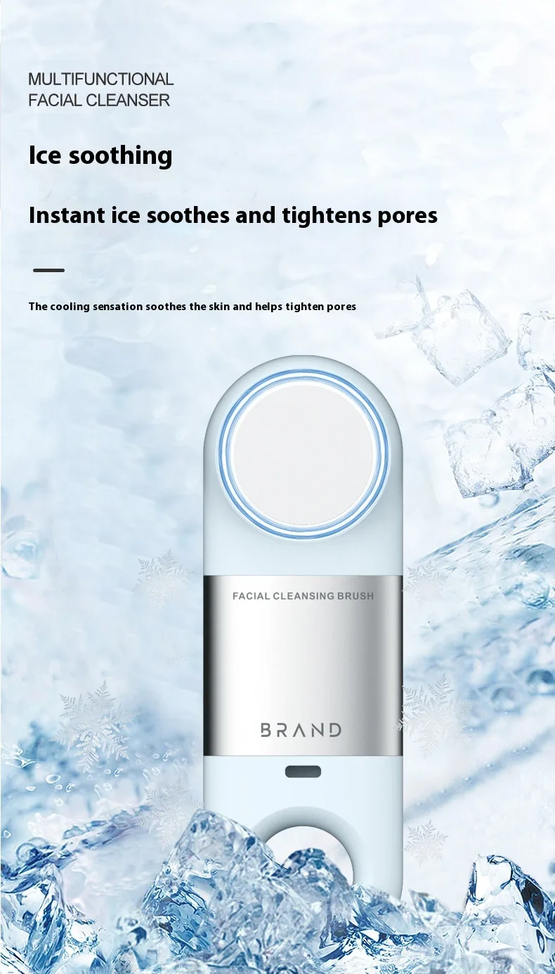 Silicone Ultrasonic Household Portable Charging Facial Cleaner Pore - view 15