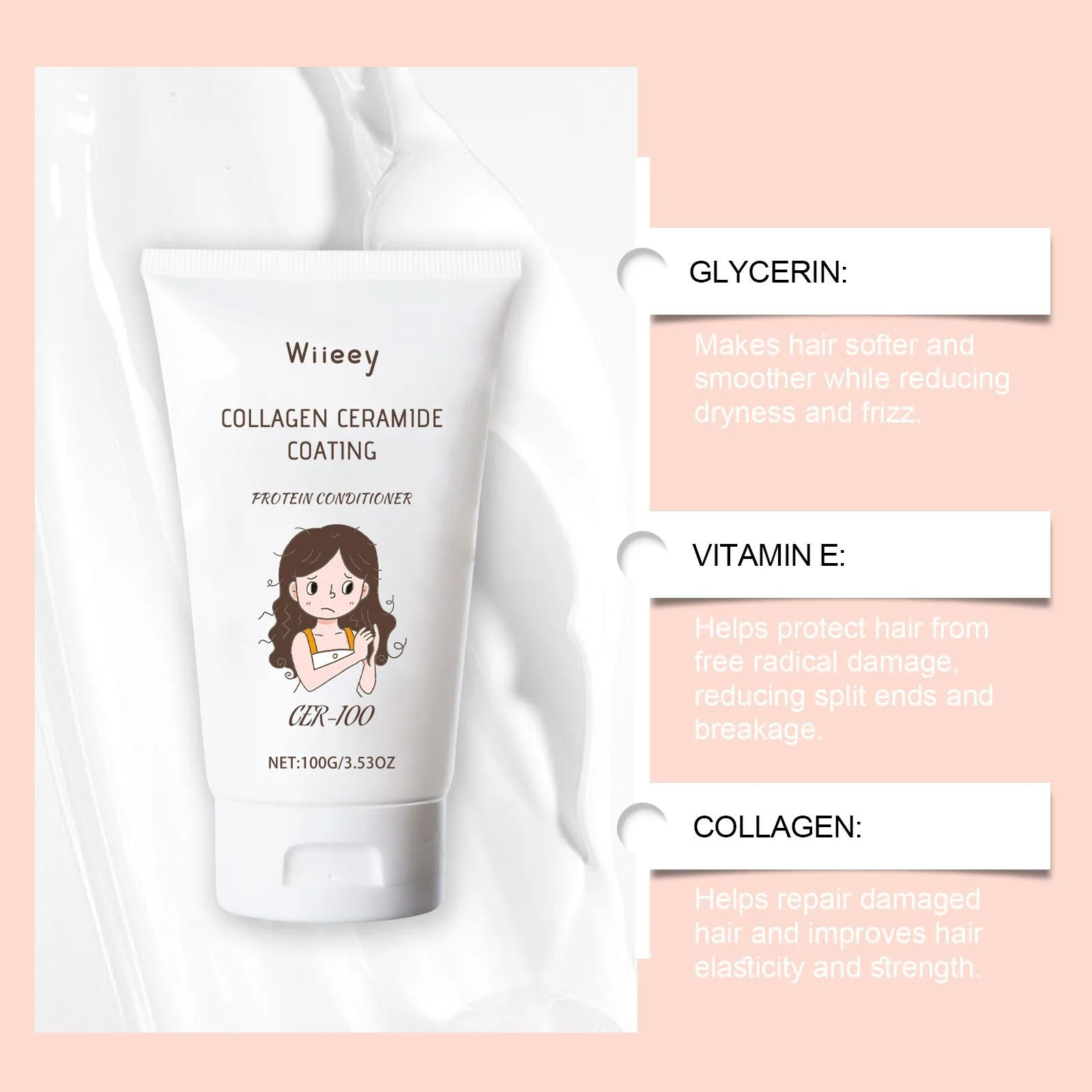 WIIEEY Collagen Hair Conditioner, 100 g - view 12