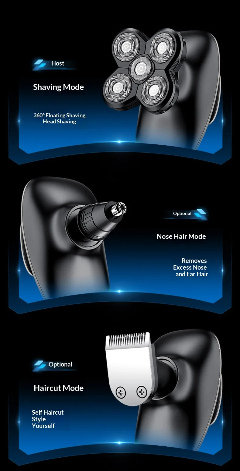 Men's Multifunctional Hair Clipper Shaving Gadget - view 16