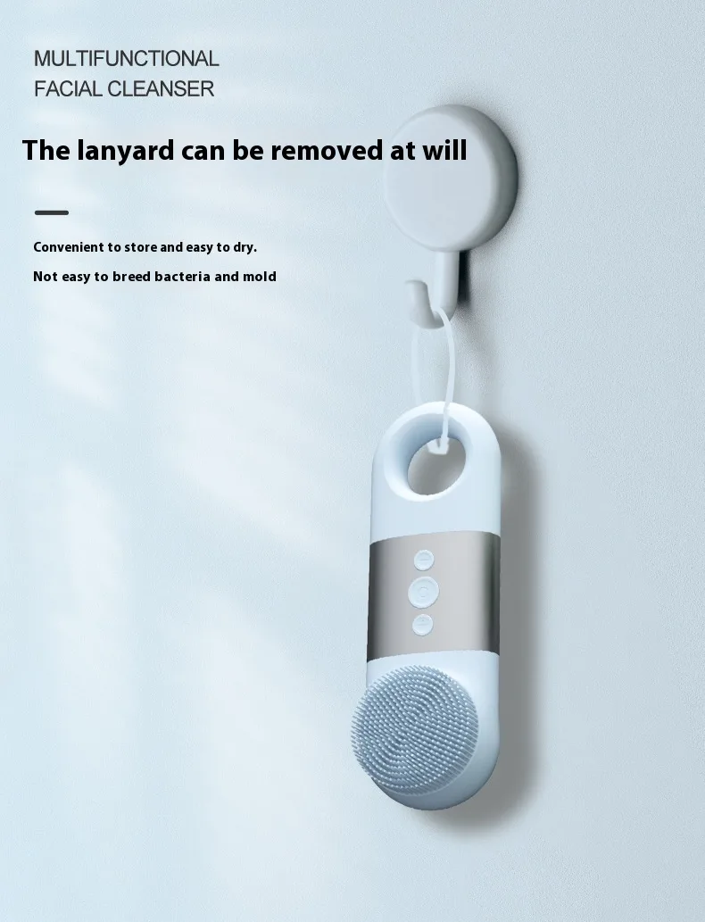 Silicone Ultrasonic Household Portable Charging Facial Cleaner Pore - view 7