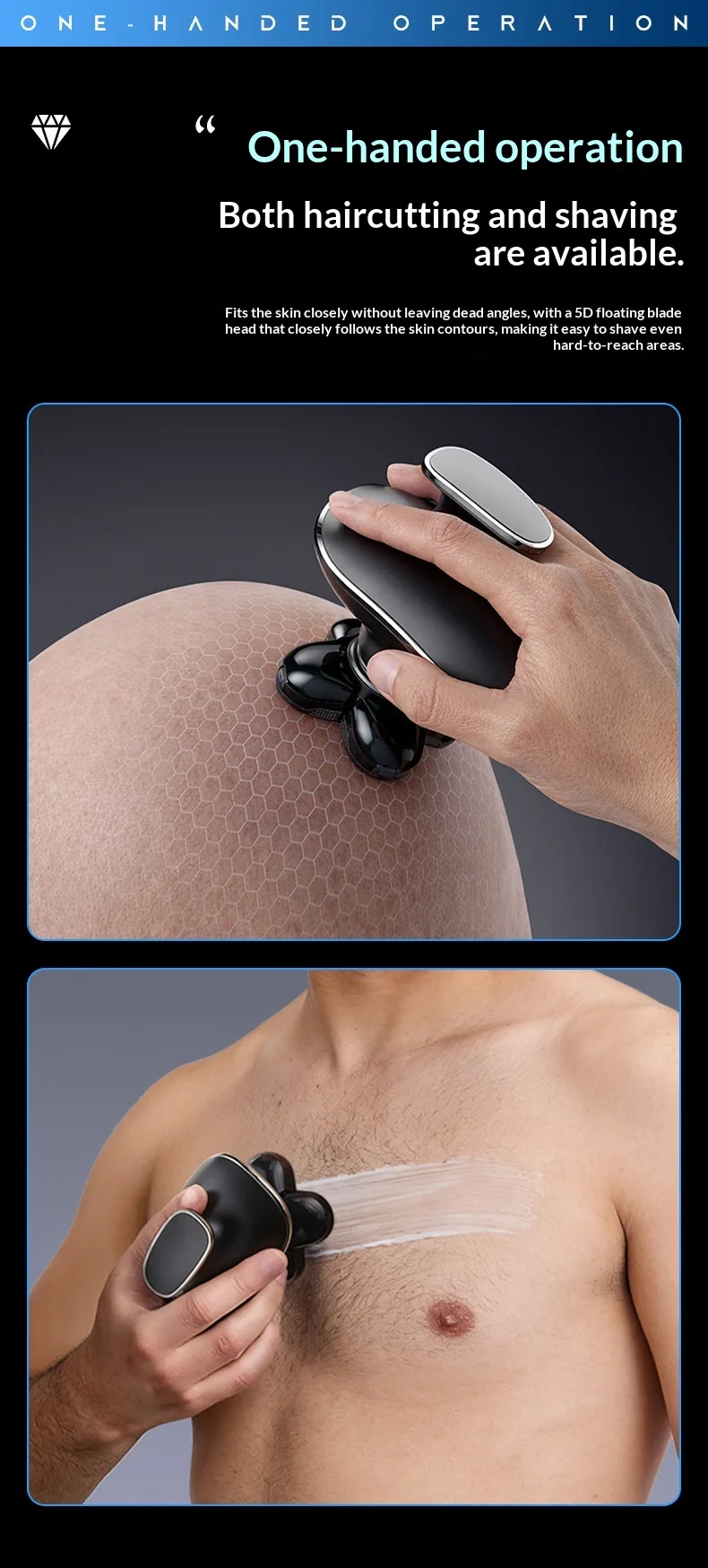 Men's Multifunctional Hair Clipper Shaving Gadget - view 15