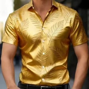 Men's Short-sleeve Lapel Pocket Shirt