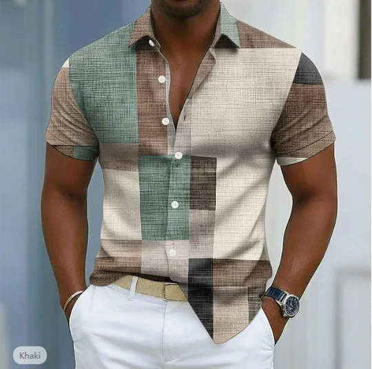 Men's Digital-printed Short-sleeve Polo Shirt - view 9