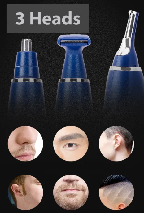 Electric Ear Beard Nose Hair Trimmer Eyebrow Mustache Remover Shaver - view 5