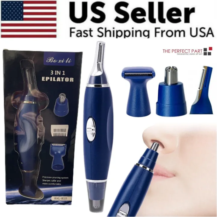 Electric Ear Beard Nose Hair Trimmer Eyebrow Mustache Remover Shaver - view 13
