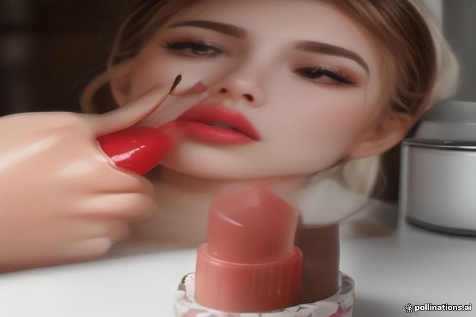 a close‑up of a drugstore lipstick tube next to a high‑end brand lipstick on a vanity