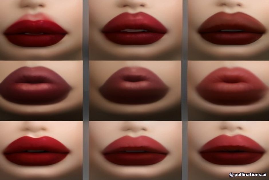 a close-up of various matte lipsticks in different shades arranged in a row