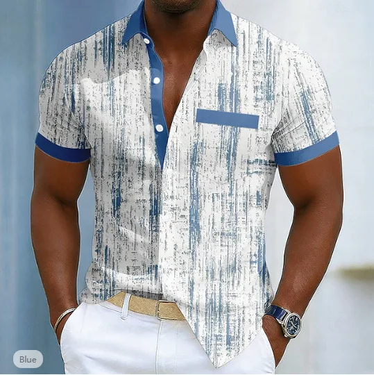 Men's Digital-printed Short-sleeve Polo Shirt - view 14