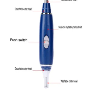 Electric Ear Beard Nose Hair Trimmer Eyebrow Mustache Remover Shaver