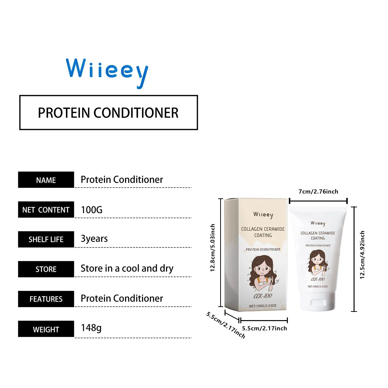 WIIEEY Collagen Hair Conditioner, 100 g - view 7