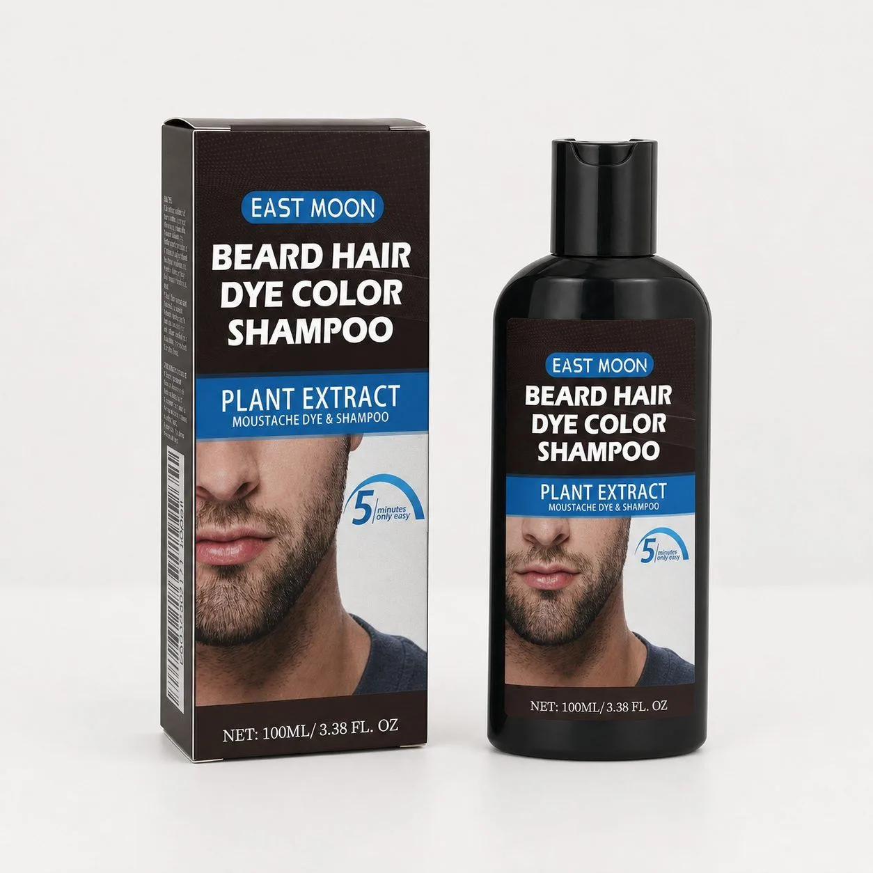 EAST MOON Beard Hair Color Shampoo, 100 ml - view 4