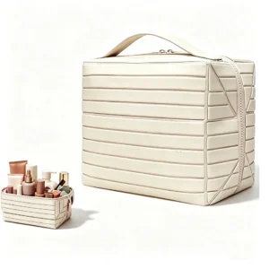 Foldable Standing Makeup Bag With Large Capacity And Multiple