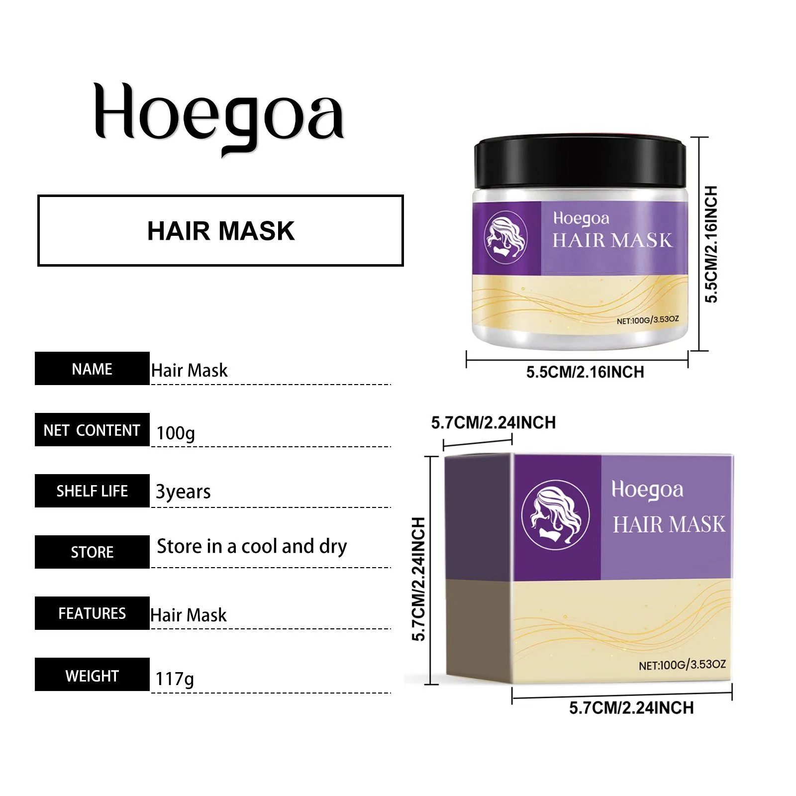 HOEGOA Deep Conditioning Hair Mask, 100 g - view 6