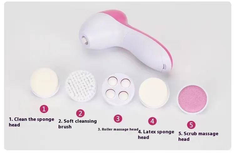 Five-in-one Facial Cleaner Electric Face Washing Beauty Instrument - view 3