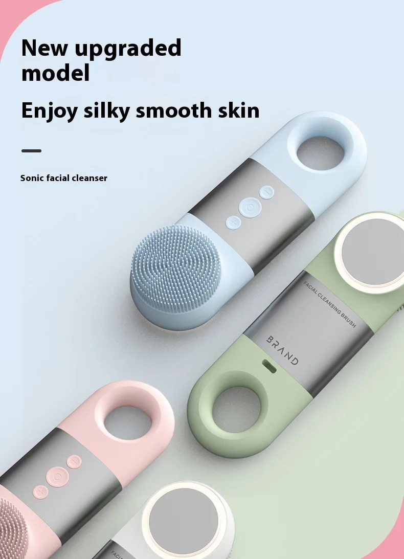 Silicone Ultrasonic Household Portable Charging Facial Cleaner Pore - view 10