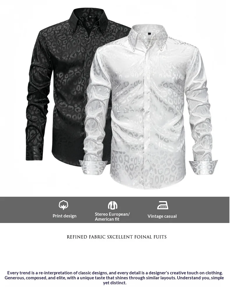 Men's European & American Style Wrinkle-Resistant Non-Iron Stretch - view 8